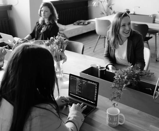 Ladies in an office space