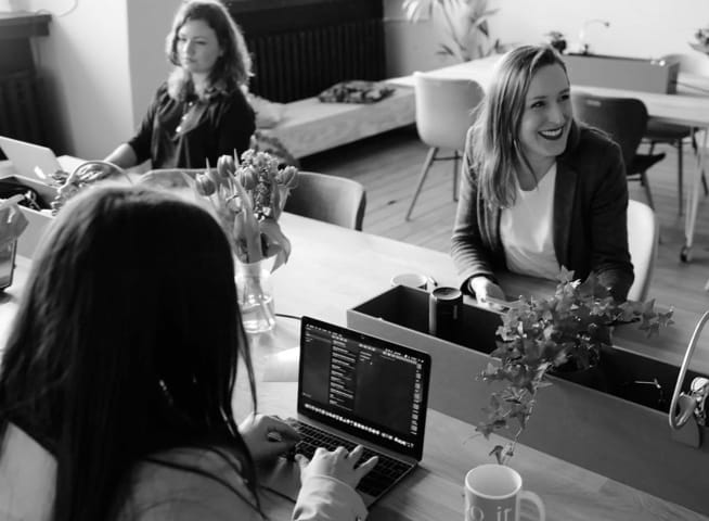 Ladies in an office space